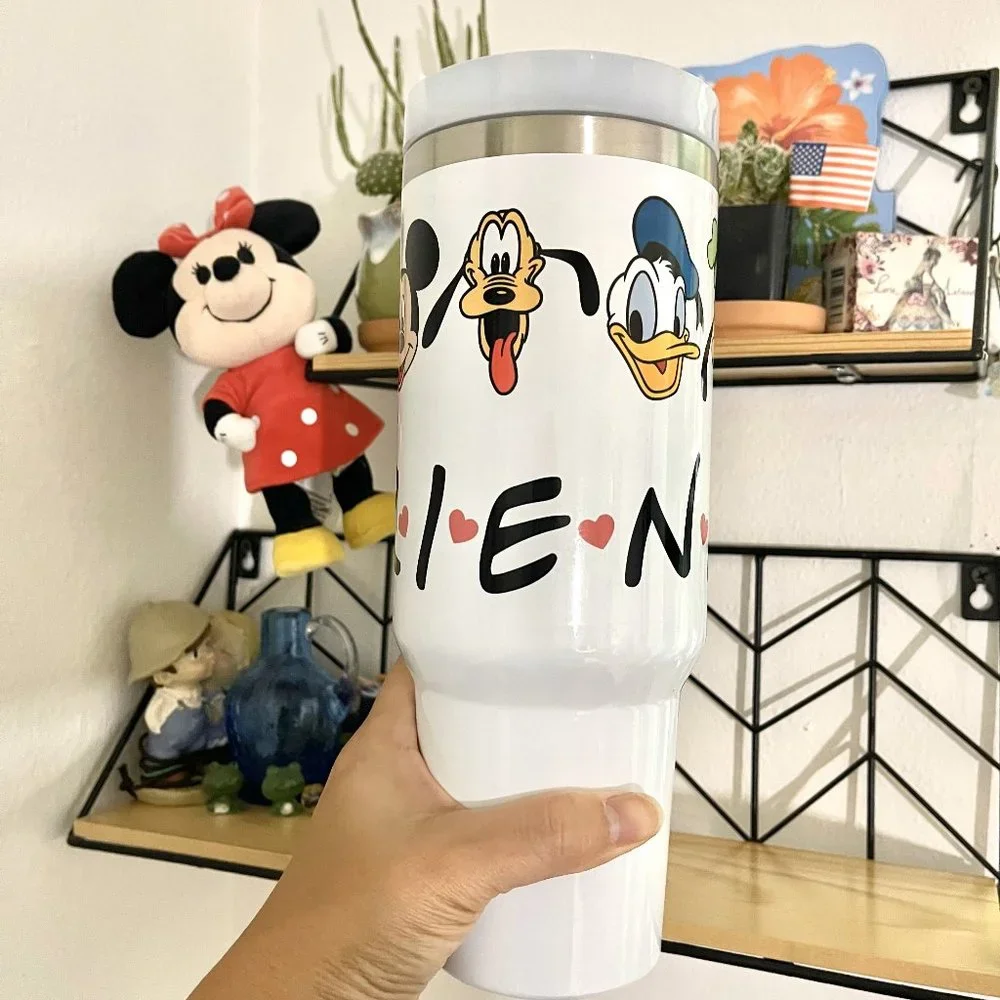 Christmas gifts decor Personalized 40oz tumbler Disney Mickey,Friends Brand new